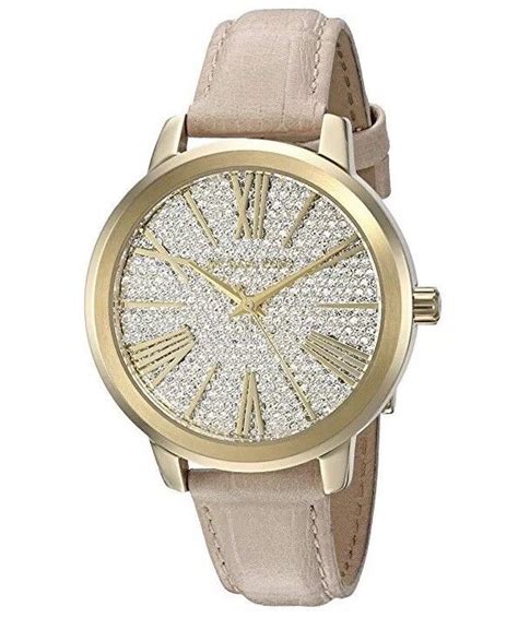 michael kors hartman gold-tone and embossed-leather watch australia|Hartman Gold.